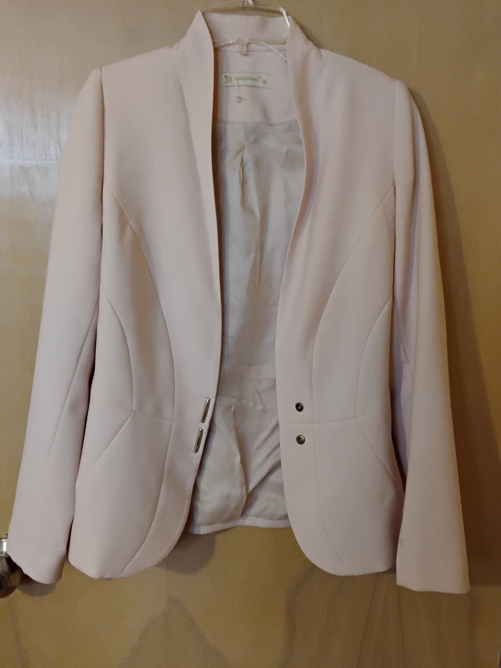 Tailored Light Pink Women's Blazer Jacket - Picture 2 of 5